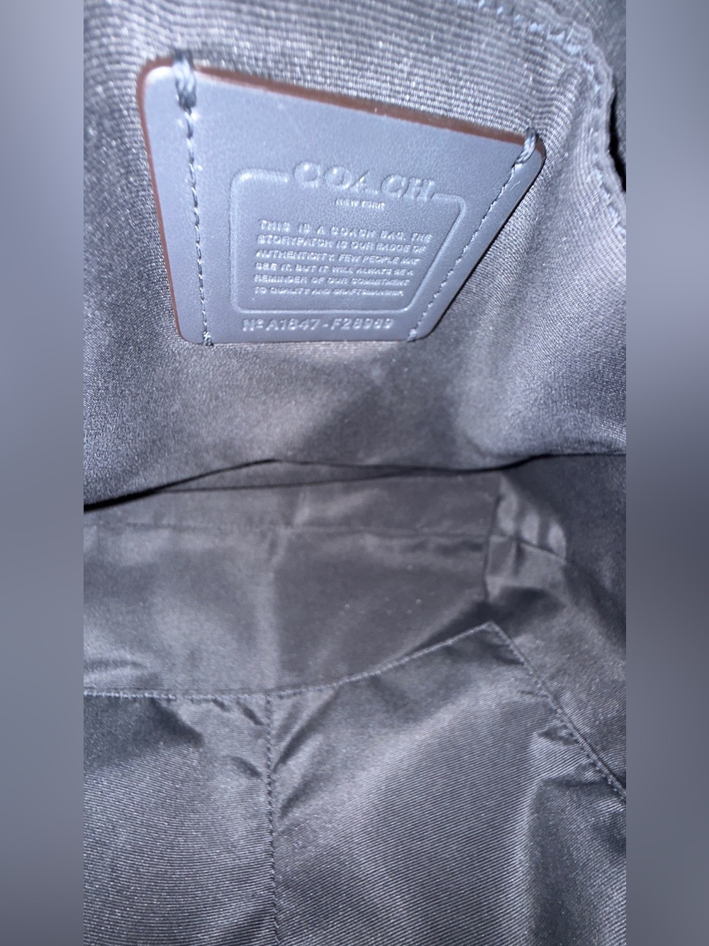 Authentic Coach Brown Signature Canvas Tote with Leather Trim. - Picture 6 of 6